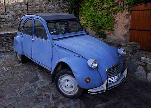 An old Citroen 2 CV they are becoming rare even in France