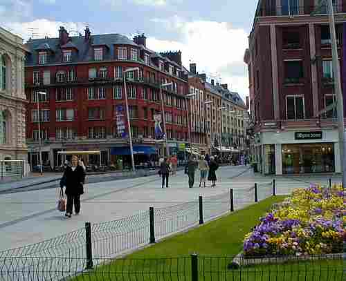 Amiens France town centre