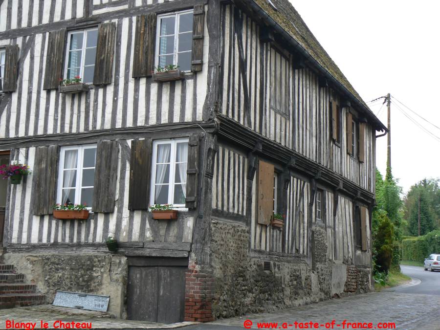 Old house in the village of Blangy le Chateau