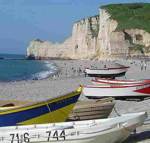 Etretat Normandy beach picture