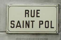 Plouescat street sign  picture 