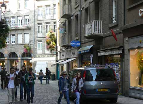 St Malo street Brittany 