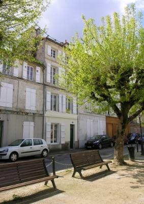 main façade onto the square