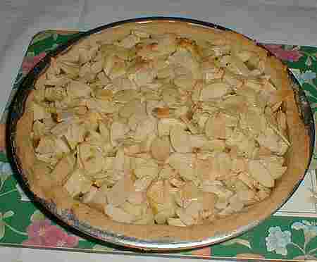 apple and almond tart picture