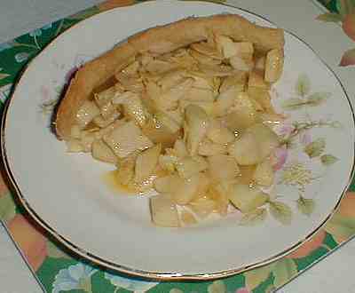 apple and almond tart picture