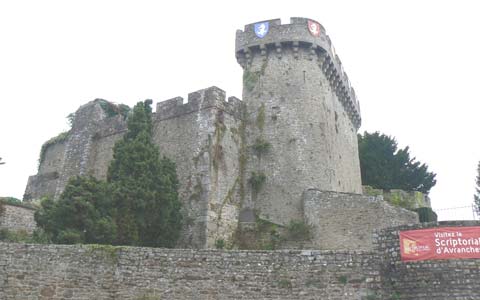 Avranches castle manche Normandy