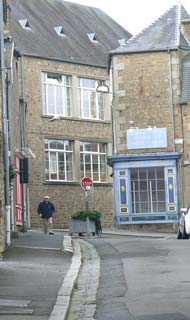 Avranches street Normandy
