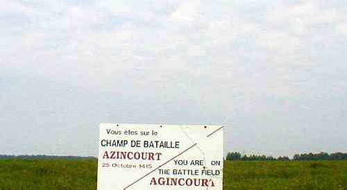 Azincourt battle ground France