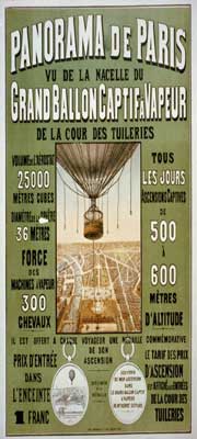 captive ballon poster Paris