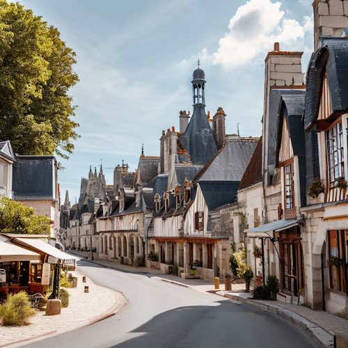 the village of Chambord 