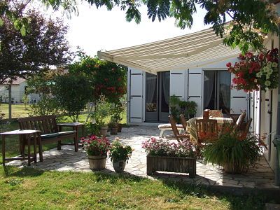 Side Terrace with Sun Awning