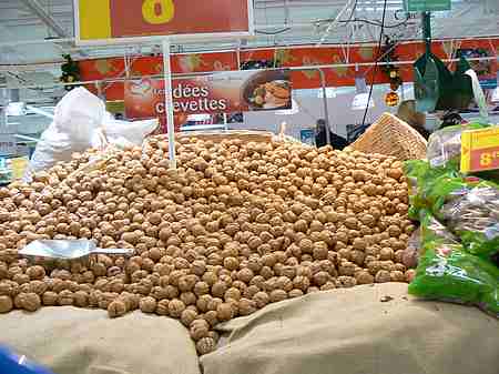 walnuts in supermarket picture