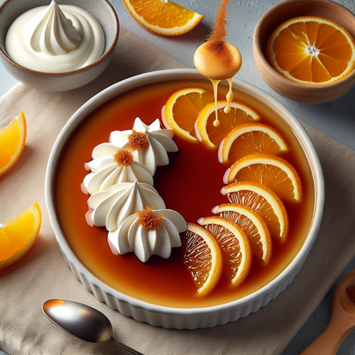 Creme caramel with Grand Marnier
 picture
