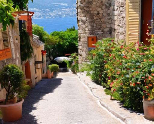 the village of Eze france picture