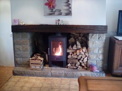 Large fireplace in the lounge