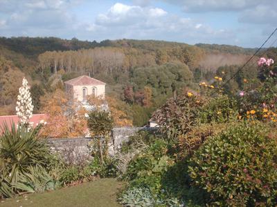 View from Kitchen over looking Cellefrouin Village with Normandy church. 