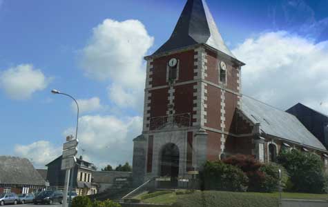 Gommerville church Normandy