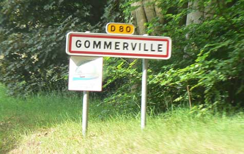 Gommerville sign Normandy 