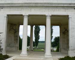 Guillemont Cemetery gate 