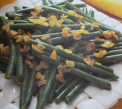 french green beans with onion picture