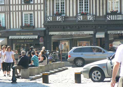 Honfleur shops Normandy 