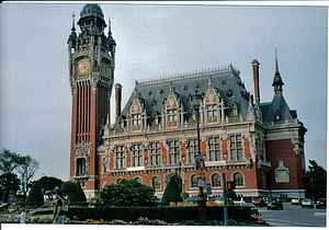 calais town hall france picture