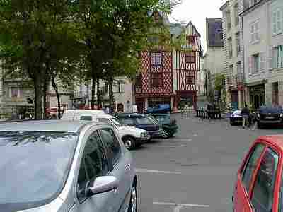 The town of Saumur France Loire region