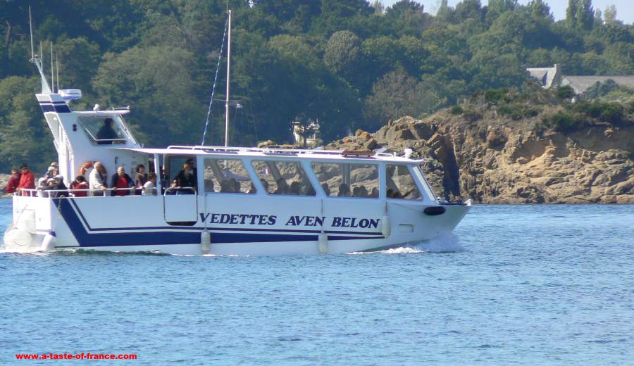 Ferry on the river Belon Brittany 