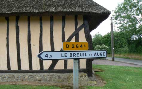 Le Breuil en Auge sign Normandy 