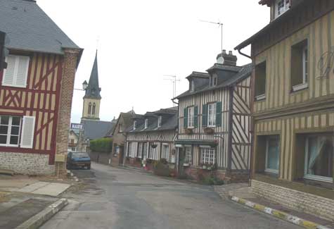 Le Breuil-en-auge street Normandy 