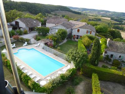 View of Loubas from hot air balloon