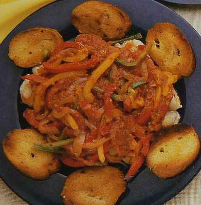 monkfish with peppers picture