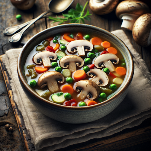 mushroom and vegetable soup picture
