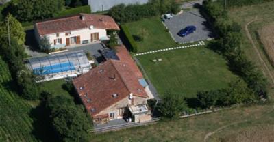 Ariel view of the property.