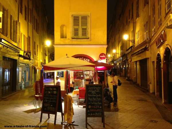 A cafe in the city of Nice South of France picture