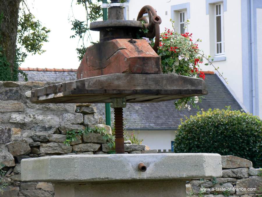 the village of Pleuven in Brittany France