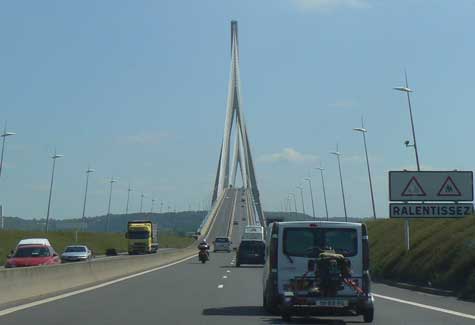Pont de Normandie toll bridge Normandy 