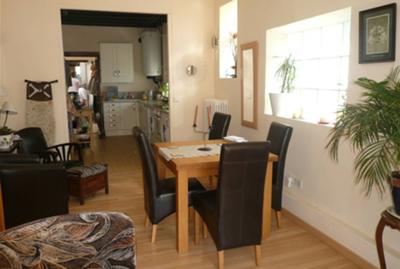 Dining area in rental property