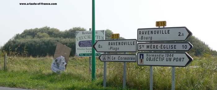Ravenoville Plage village in Normandy 