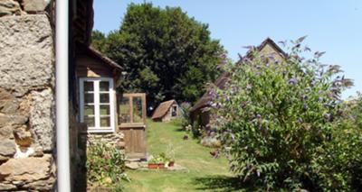 View of the front of the buildings, from the vegetable garden