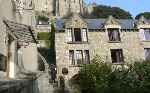 Le Mont Saint Michel steps la Manche  Normandy 
