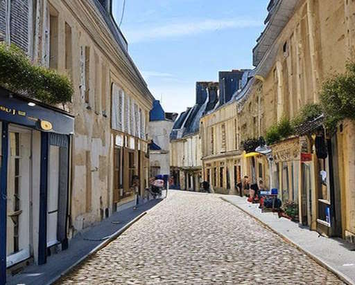 The town of Saumur France Loire region