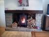 Large fireplace in the lounge