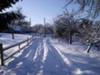 Driveway in snow