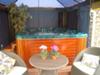 Sheltered hot tub for your exclusive use