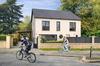 Plot A — non-contractual house project illustration. House not built or included in the EUR 145,000 land price.