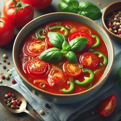 homemade Tomato and pepper soup recipe