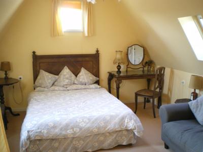 One bedroom in gite.