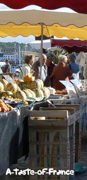 Concarneau market  stall 