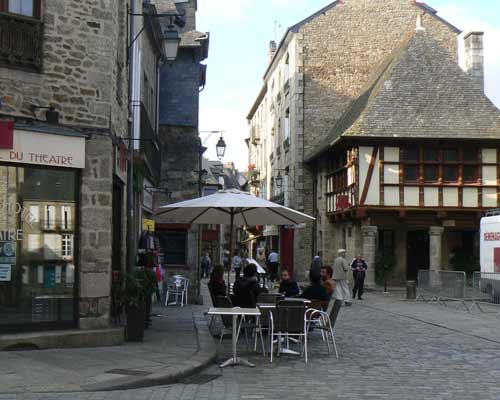 Dinan cafe Brittany 